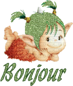 Gif animé bonjour